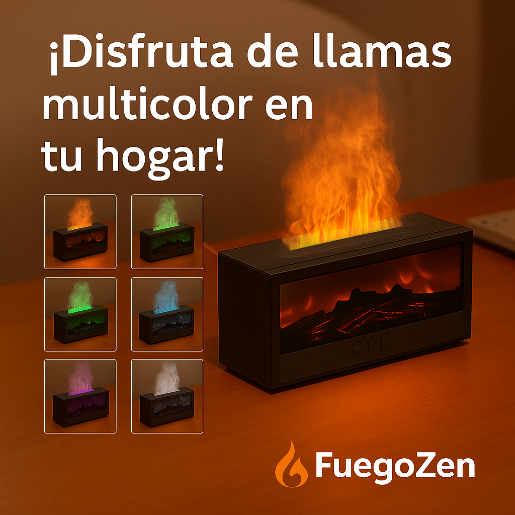ZenFire® – Humidificador Chimenea LED