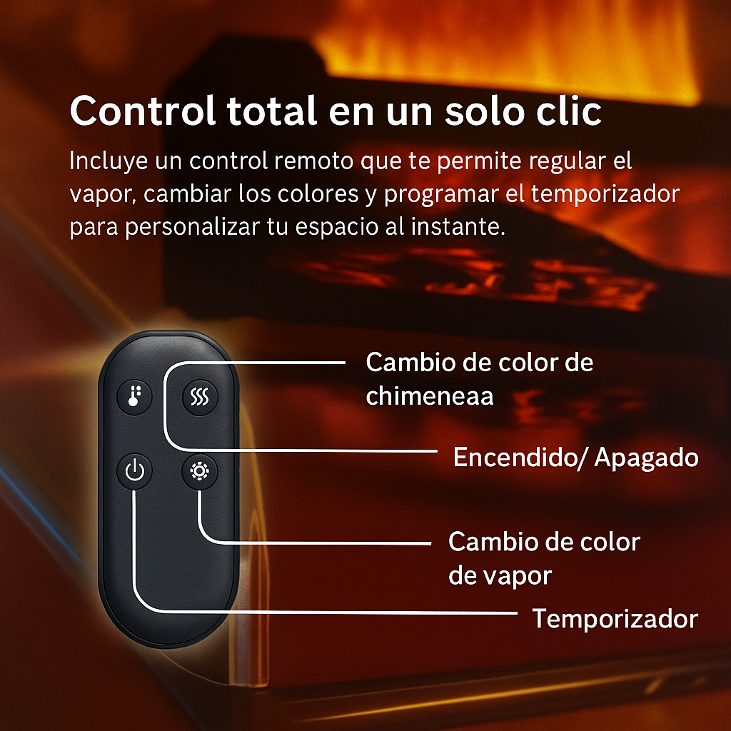 ZenFire® – Humidificador Chimenea LED